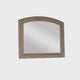 Jira 37 x 42 Dresser Mirror, Arched Curve, Multistep Brushed, Gray Wood By Casagear Home