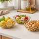 Lyna 18 Inch Modern Decorative Metal Basket Set of 3, Gold Color By Casagear Home
