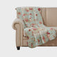 Rosle Throw Blanket | 50 x 60 | Quilted | Rose Floral | Multicolor
