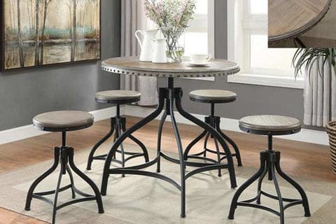 Brown and Black Kenneth Dinette Brown and Black Kenneth Dinette