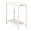 Deering Transitional Side Table, White Finish By Casagear Home