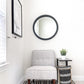 28 Round Wooden Floating Beveled Wall Mirror Black By The Urban Port UPT-226272
