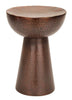 31333 Vintage Inspire Metal Bronze Stool -Benzara 31333