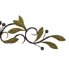 32 Inch Olive Branch Metal Wall Decor Green And Brown 63084