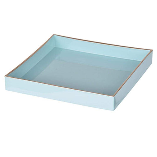 Alluring Mimosa Square Tray, Powder Blue By Casagear Home