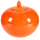 Jar | Round | Ceramic | Lidded | Orange