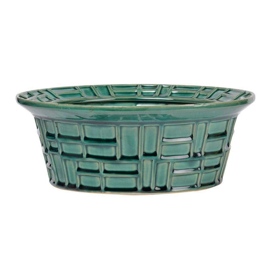 Abstract Pattern Green Bowl By Casagear Home