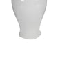 Decorative Porcelain Ginger Jar with Finial Lid Large White By Casagear Home ABH-AV69774