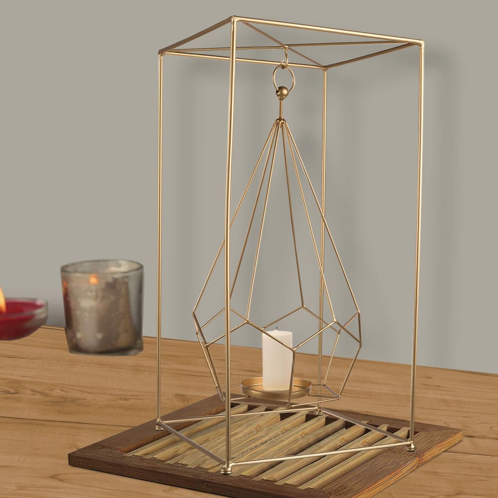 Stately Punctuated Metal Candle Holder By Casagear Home