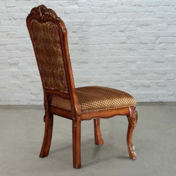 Set of 2 Wooden Side Chair , Cherry Oak Brown
