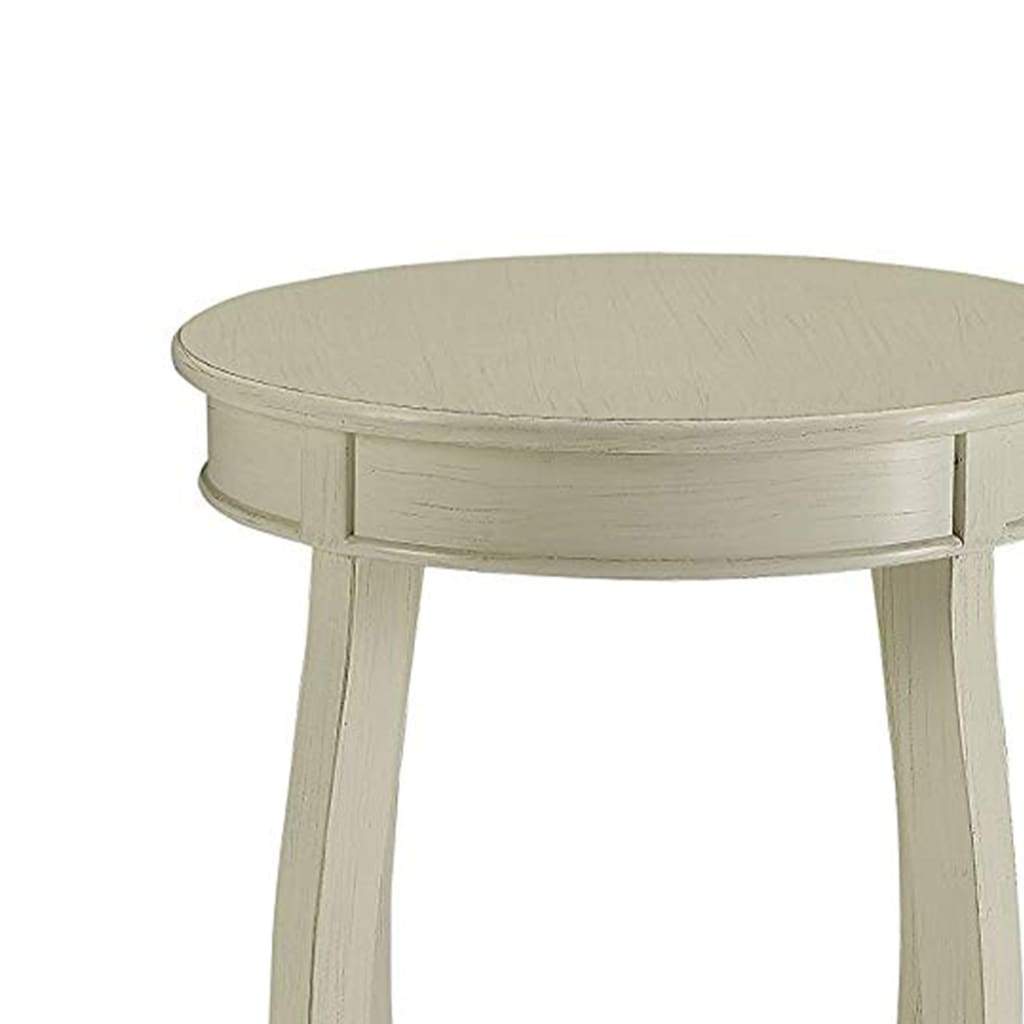 Fashionable Side Table Antique White By ACME AMF-82785