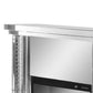 Mirrored Electric Fireplace With Faux Crystal Inlay & Remote Controller Silver By Casagear Home AMF-90254
