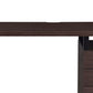 Wooden Writing Desk with Spacious Storage Option Brown and Black By Casagear Home AMF-92388