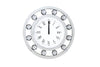 Wall Clock | Round | Mirrored | White Finish