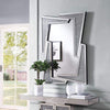 Wall Decor | Accent | Mirrored Frame | 4 L-Shaped Borders | Clear