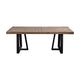 Dining Table | Rectangular | Wood & Metal | Brown & Black