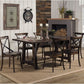 Convenient Metal Accented Side Chairs In Rubberwood Set Of 2 Brown