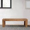 Bench | Solid Acacia Wood | Bracket Legs | Brown Finish
