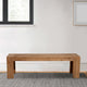 Bench | Solid Acacia Wood | Bracket Legs | Brown Finish