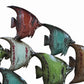 Three Dimensional Hanging Metal Fish Wall Art Decor Multicolor By Casagear Home BM05387