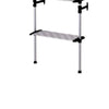 4 Tier Telescopic Metal Frame Clothes Rack Silver and Black By Casagear Home BM101200
