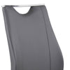 Leatherette Dining Chair with Cantilever Base Set of 2,Gray By Casagear Home BM155776
