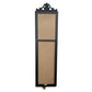 Gisela Full Length Standing Mirror with Decorative Design By The Urban Port MSG-7056-Black