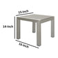 16 Inch Outdoor Side Table Highly Functional Easy Movable Gray BM172081