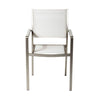 Aluminium Frame Dining Chair Set of 6 White BM172107