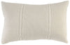 Fabric Accent Pillow with Knitted Pattern Details, Cream - BM196281 By Casagear Home