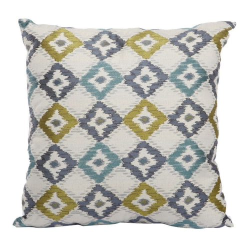 Accent Pillow | Woven Fabric | Diamond Pattern | Multicolor