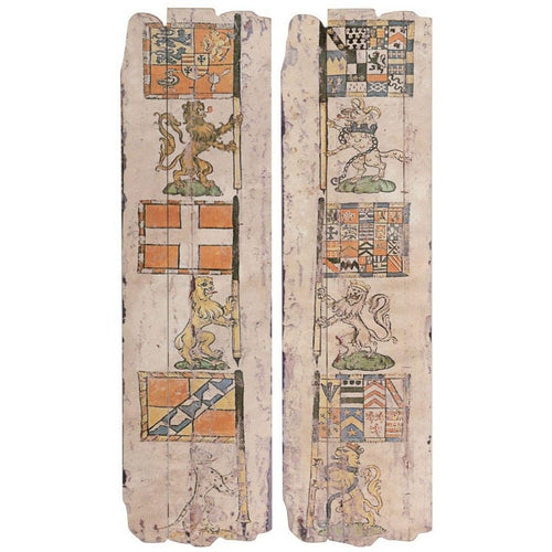 2 Piece Wall Plaque Set | Wood | Antiqued Finish | Multicolor