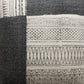 Dae 24 x 24 Square Handwoven Accent Throw Pillow Cotton Dhurrie Classic Kilim Pattern Gray Off White By The Urban Port BM200562