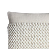 20 x 20 Square Cotton Accent Throw Pillow Textured Dotted Fabric Details White By The Urban Port BM200580
