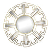 Wall Mirror | Round Sunburst | Metal Frame | Geometric Design | Gold