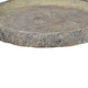Decorative Cemented Log Plate with Distressed Details Gray By Casagear Home BM200905