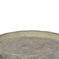 Decorative Cemented Log Plate with Distressed Details Gray By Casagear Home BM200905