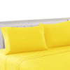 Bezons 4 Piece Full Size Microfiber Sheet Set By Casagear Home, Yellow