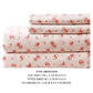 Melun 4 Piece Rose Pattern King Size Microfiber Sheet Set By Casagear Home Pink BM202207