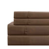 Lanester 4 Piece Full Sheet Set | Deep Pocket | Brown