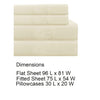 Lanester 4 Piece Full Size Deep Pocket Sheet Set By Casagear Home Cream BM202315