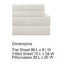 Lanester 4 Piece Deep Pocket Full Size Microfiber Sheet Set By Casagear Home White BM202320