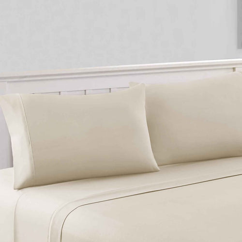 Bezons Cal King Sheet Set | 4 Piece | Microfiber | Cream