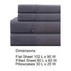 Lanester 4 Piece Deep Pocket Queen Size Microfiber Sheet Set By Casagear Home Gray BM202344