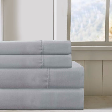 Lanester Queen Sheet Set | 4 Piece | Deep Pocket | Gray