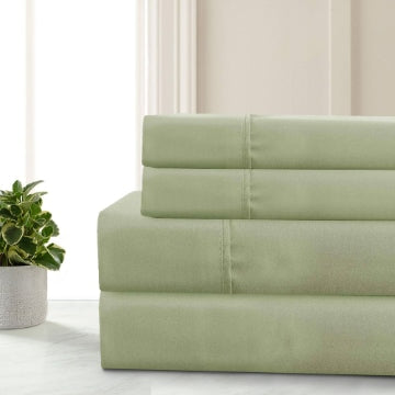 Lanester Queen Sheet Set | 4 Piece | Deep Pocket | Sage Green