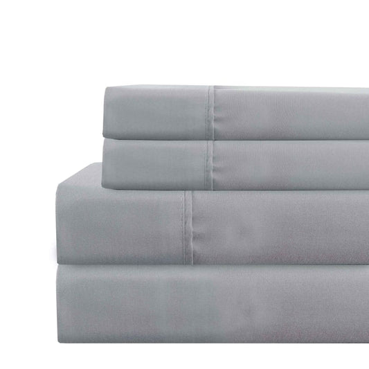 Lanester King Sheet Set | 4 Piece | Deep Pocket | Gray