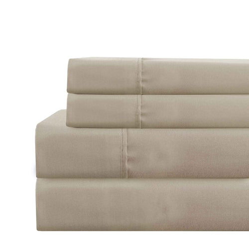 Lanester King Sheet Set | 4 Piece | Deep Pocket | Taupe Gray