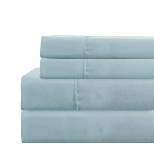Lanester Cal King Sheet Set | 4 Piece | Deep Pocket | Aqua Blue