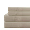 Lanester Cal King Sheet Set | 4 Piece | Deep Pocket | Taupe Gray